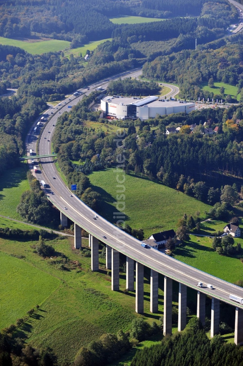 Luftbild Lüdenscheid - Talbrücke Bremecke in Lüdenscheid im Bundesland Nordrhein-Westfalen