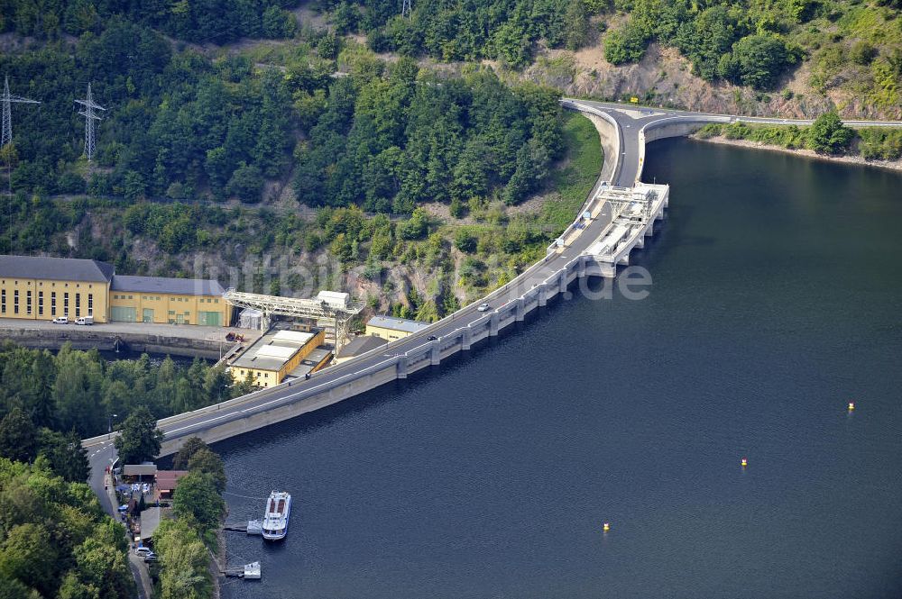 Luftbild Hohenwarte / Thüringen - Talsperre Hohenwarte