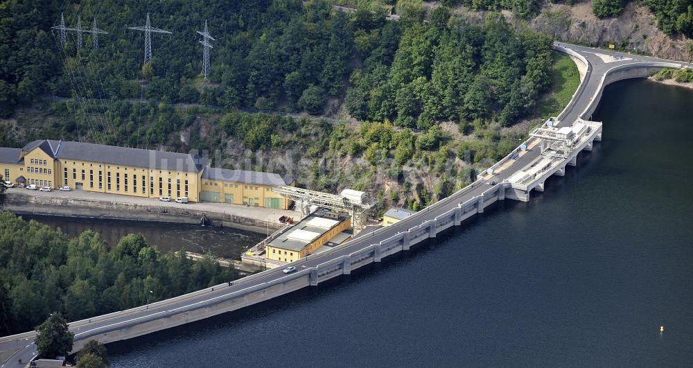 Luftaufnahme Hohenwarte / Thüringen - Talsperre Hohenwarte