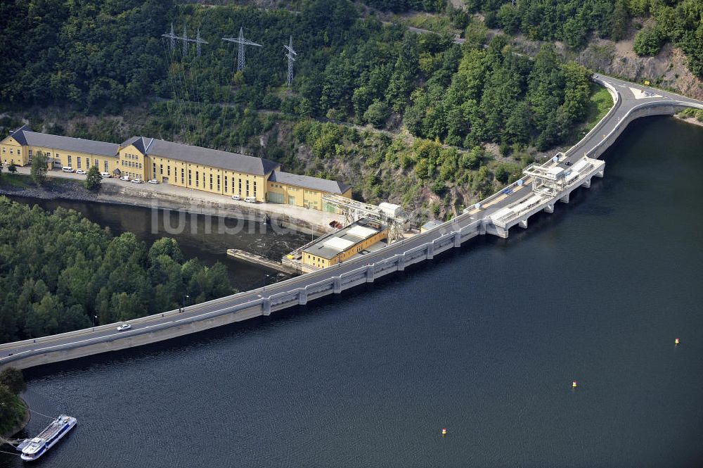 Luftbild Hohenwarte / Thüringen - Talsperre Hohenwarte