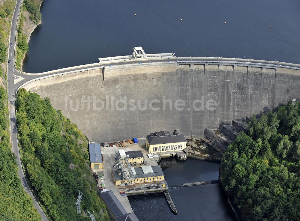 Luftbild Hohenwarte / Thüringen - Talsperre Hohenwarte