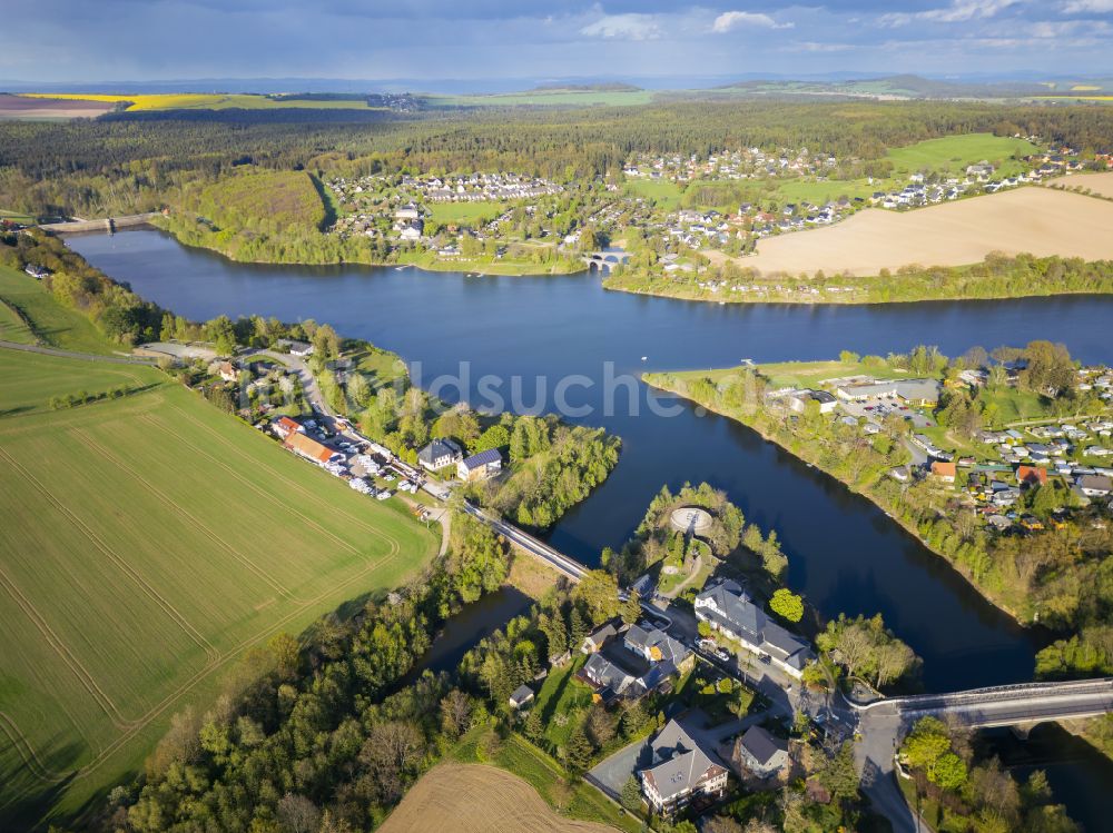 Luftaufnahme Dippoldiswalde - Talsperre Malter in Dippoldiswalde im Bundesland Sachsen, Deutschland