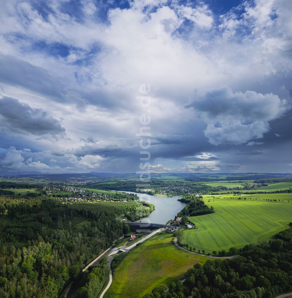 Dippoldiswalde aus der Vogelperspektive: Talsperre Malter in Dippoldiswalde im Bundesland Sachsen, Deutschland