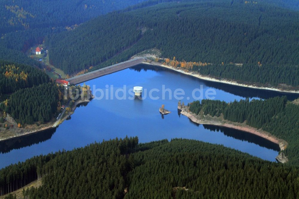 Tambach-Dietharz aus der Vogelperspektive: Talsperre Schmalwasser nahe Tambach-Dietharz in Thüringen