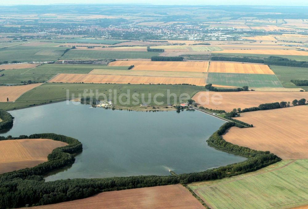 Luftbild Oppershausen - Talsperre und Stausee Seebach bei Oppershausen in Thüringen