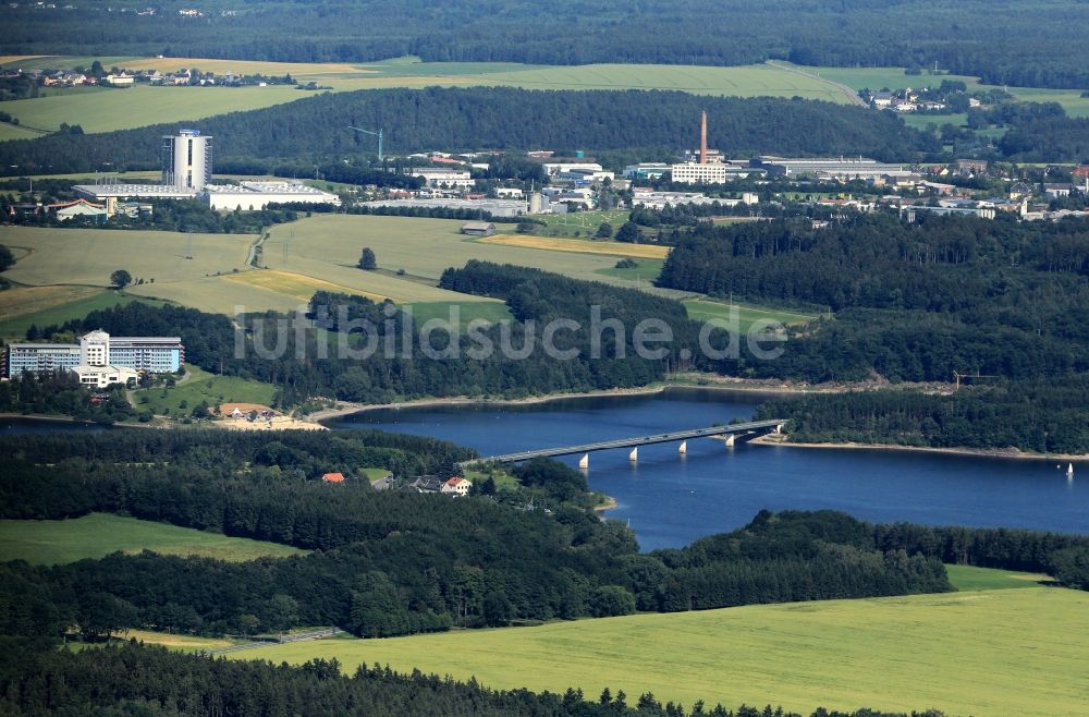 Luftbild Zeulenroda-Triebes - Talsperre Zeulenroda nahe Zeulenroda-Triebes im Bundesland Thüringen