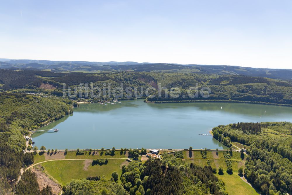 Luftaufnahme Attendorn - Talsperren - Staudamm und Stausee in Attendorn im Bundesland Nordrhein-Westfalen