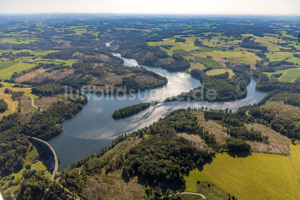 Luftbild Breckerfeld - Talsperren - Staudamm und Stausee in Breckerfeld im Bundesland Nordrhein-Westfalen, Deutschland