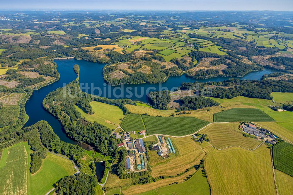 Luftbild Breckerfeld - Talsperren - Staudamm und Stausee in Breckerfeld im Bundesland Nordrhein-Westfalen, Deutschland