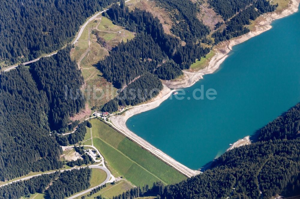 Luftaufnahme Gerlos - Talsperren - Staudamm und Stausee in Gerlos in Österreich