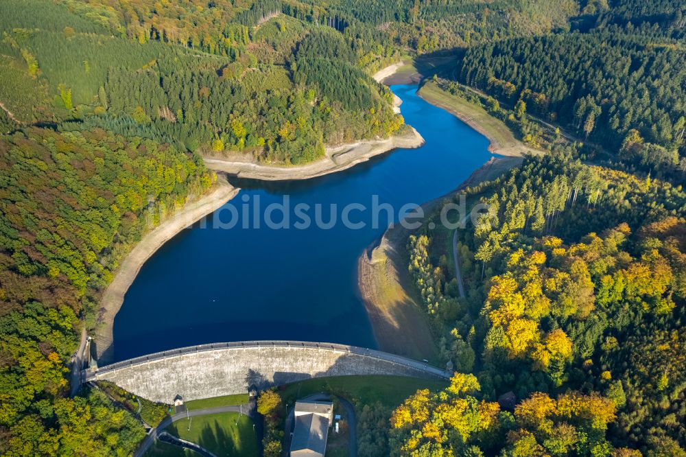 Luftbild Hagen - Talsperren - Staudamm und Stausee in Hagen im Bundesland Nordrhein-Westfalen, Deutschland