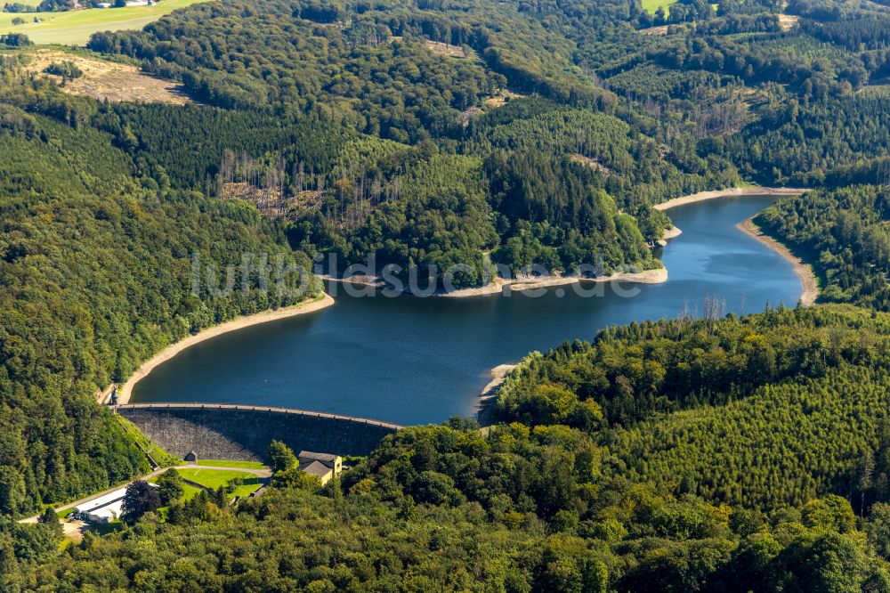 Luftbild Hagen - Talsperren - Staudamm und Stausee in Hagen im Bundesland Nordrhein-Westfalen, Deutschland