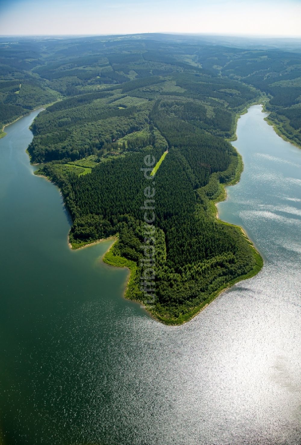 Luftaufnahme Hürtgenwald - Talsperren - Staudamm und Stausee in Hürtgenwald im Bundesland Nordrhein-Westfalen