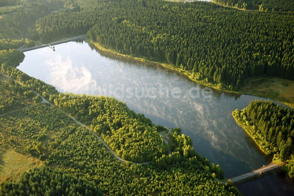 Luftbild Südharz - Talsperren - Staudamm und Stausee in Südharz im Bundesland Sachsen-Anhalt, Deutschland