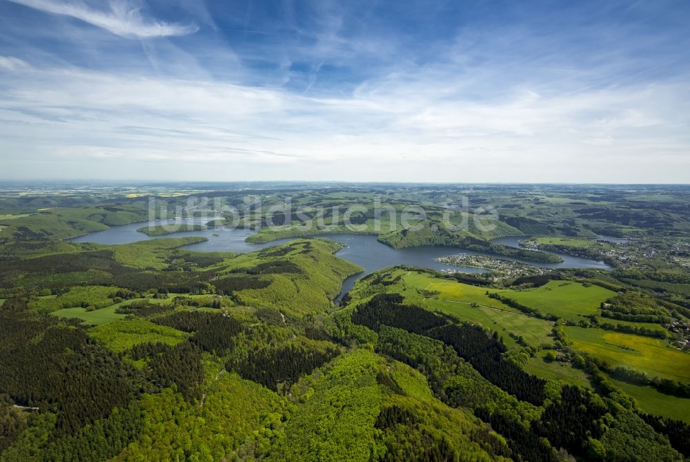 Luftaufnahme Simmerath - Talsperren - Staudamm und Stausee in Simmerath im Bundesland Nordrhein-Westfalen