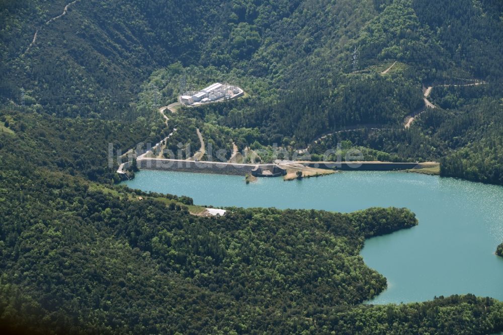 Luftbild Tanneron - Talsperren - Staudamm und Stausee in Tanneron in Provence-Alpes-Cote d'Azur, Frankreich