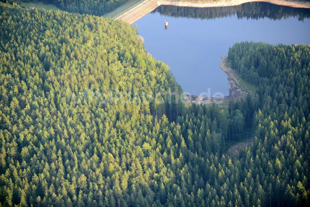 Luftbild Tatrovice - Talsperren - Staudamm und Stausee in Tatrovice in Tschechische Republik