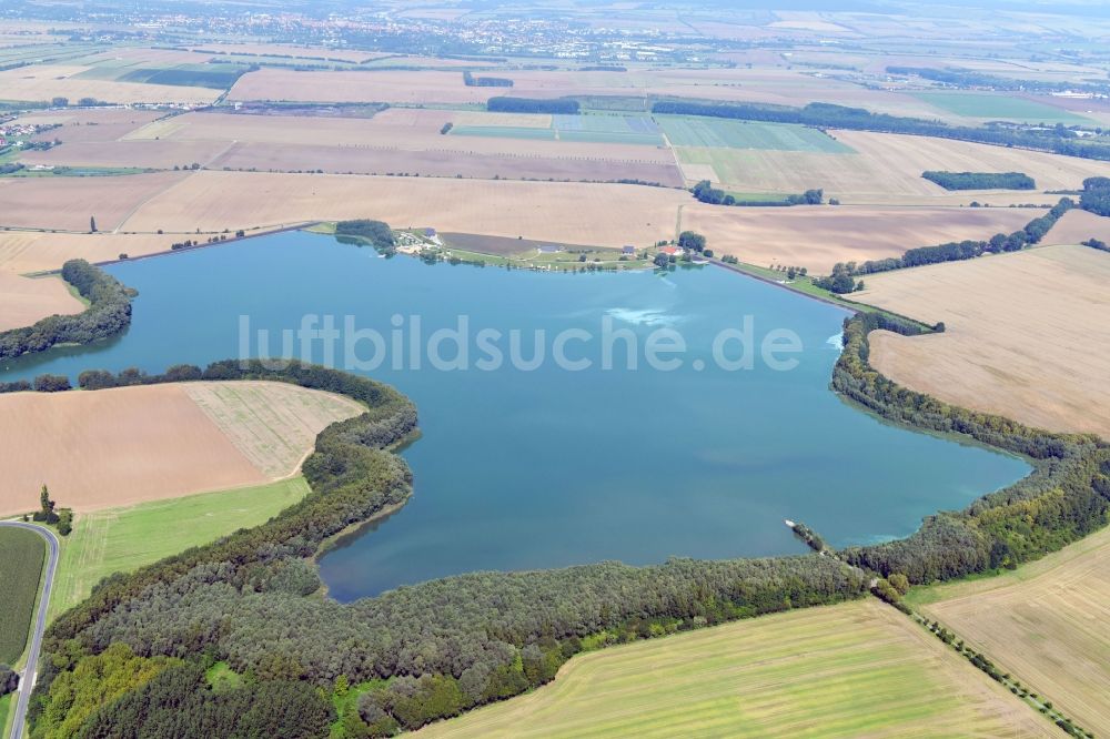 Luftbild Niederdorla - Talsperren und Stausee in Niederdorla im Bundesland Thüringen, Deutschland