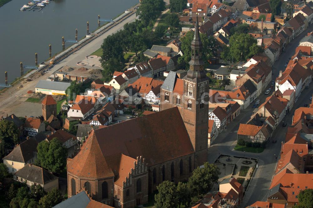 Tangermünde aus der Vogelperspektive: Tangermünde;