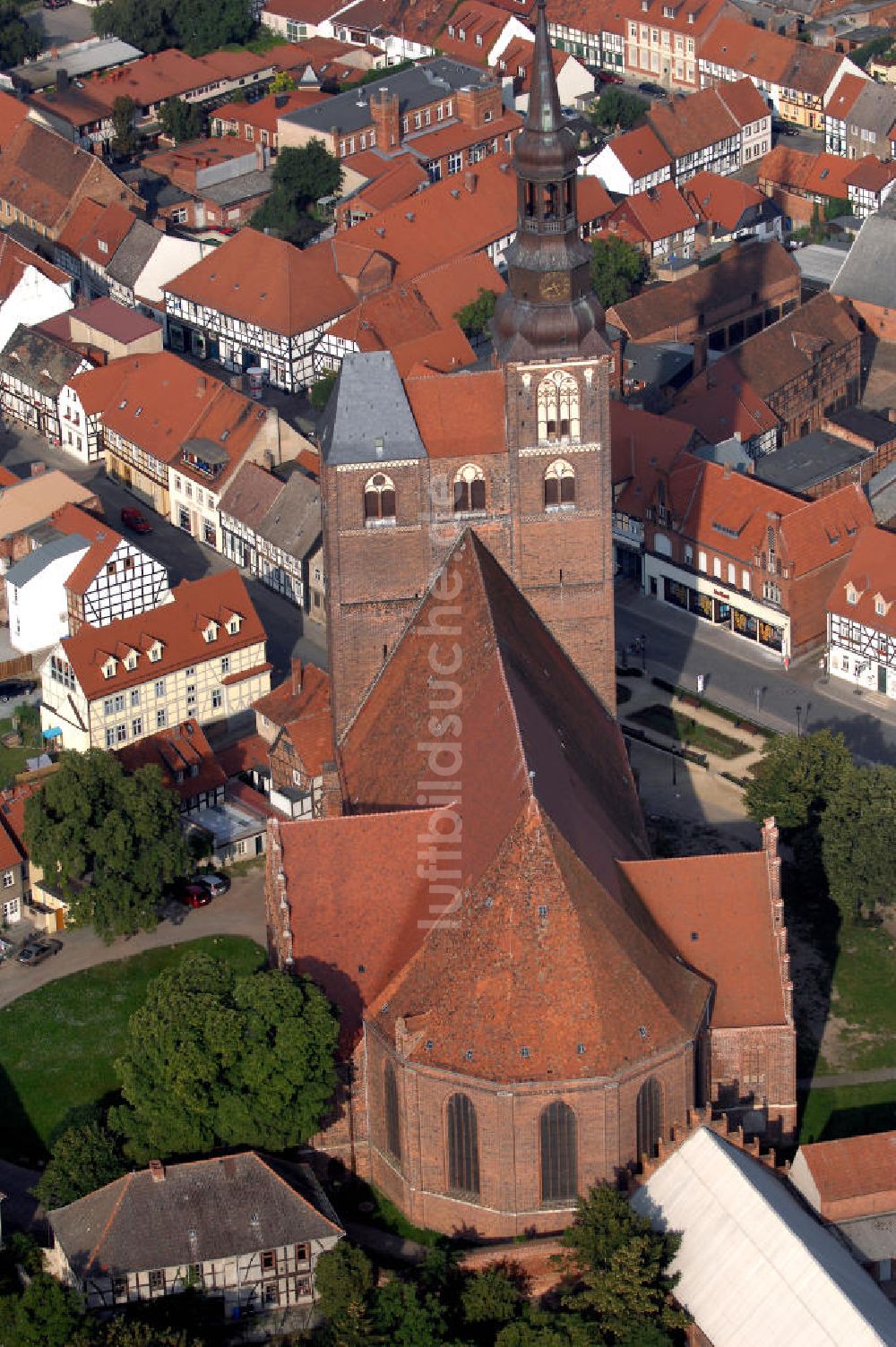 Luftaufnahme Tangermünde - Tangermünde;