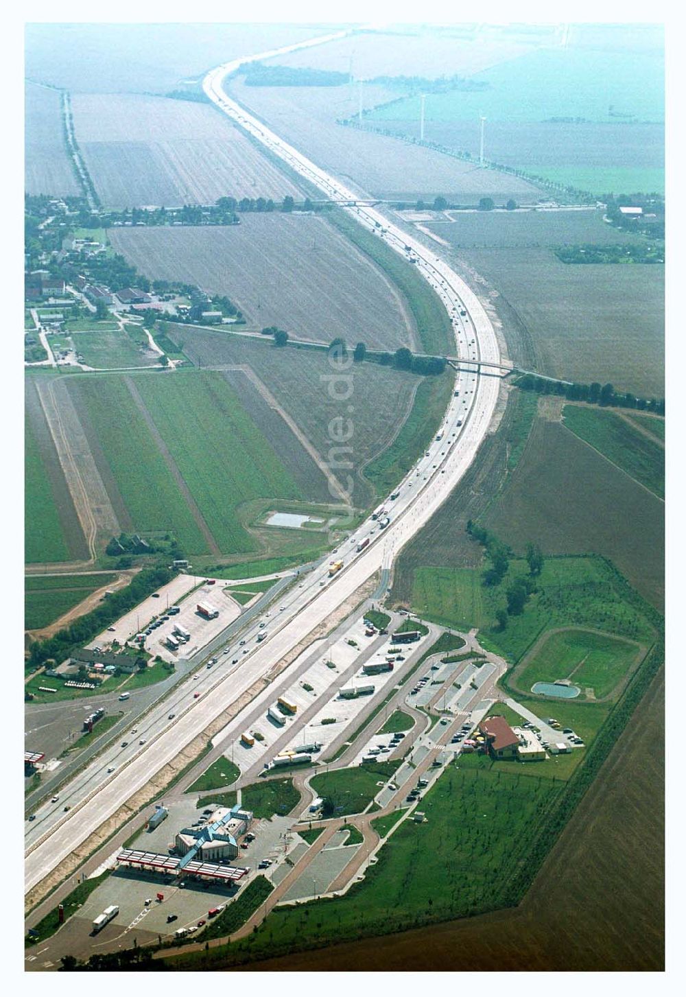 Luftbild Köckern/ Bitterfeld (Sachsen-Anhalt) - Tank- & Raststätte Köckern - Glebitzsch/ Bitterfeld (Sachsen-Anhalt)