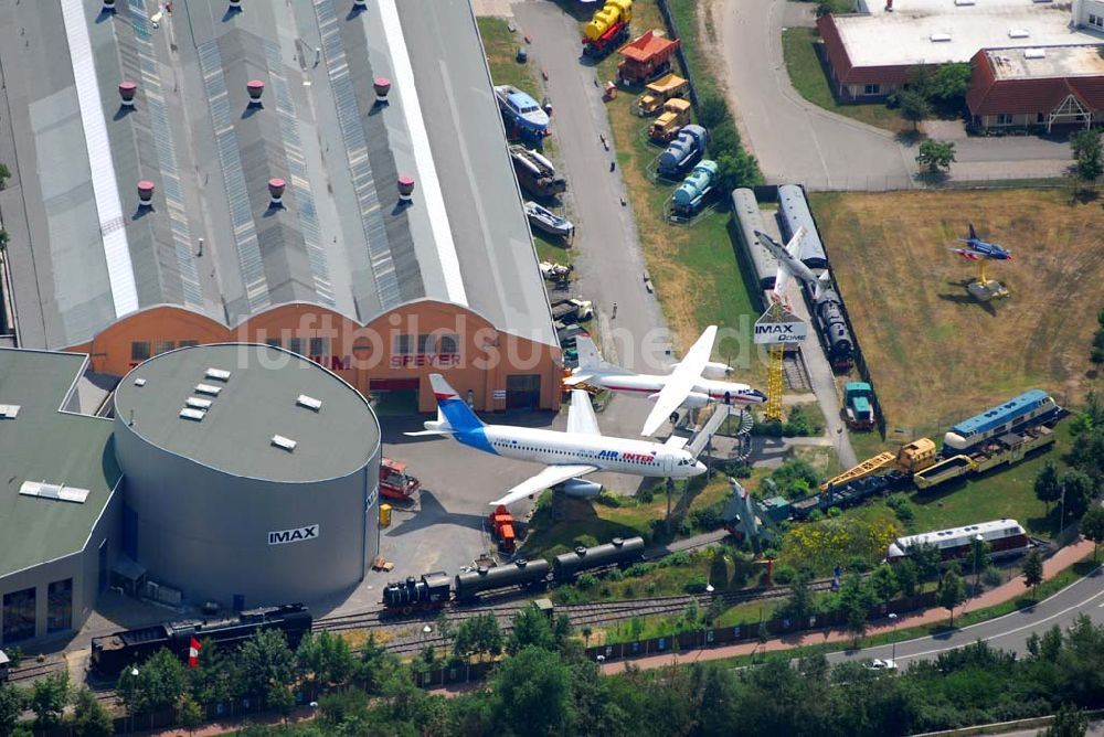 Luftbild Speyer - Technik Museum Speyer