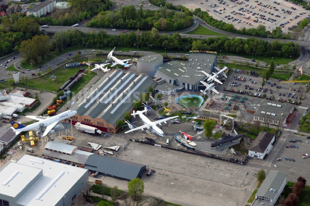 Luftaufnahme Speyer - Technik Museum Speyer im Bundesland Rheinland-Pfalz