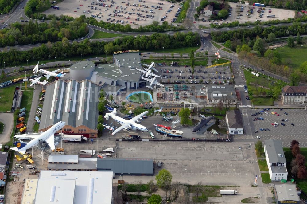 Luftaufnahme Speyer - Technik Museum Speyer im Bundesland Rheinland-Pfalz