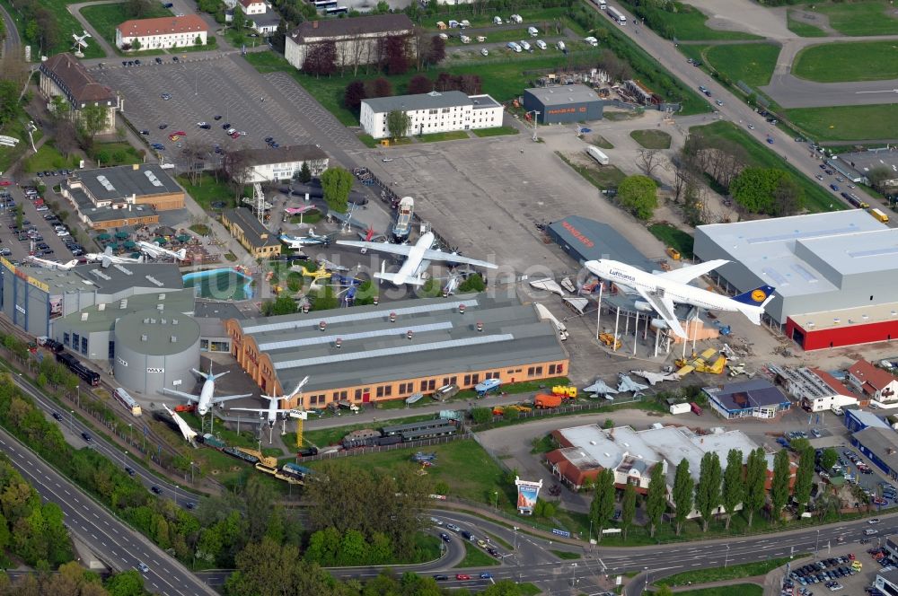 Speyer aus der Vogelperspektive: Technik Museum Speyer im Bundesland Rheinland-Pfalz