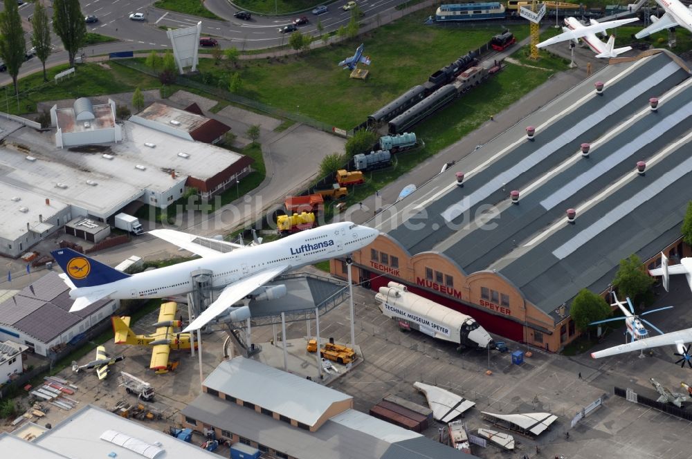 Luftaufnahme Speyer - Technik Museum Speyer im Bundesland Rheinland-Pfalz