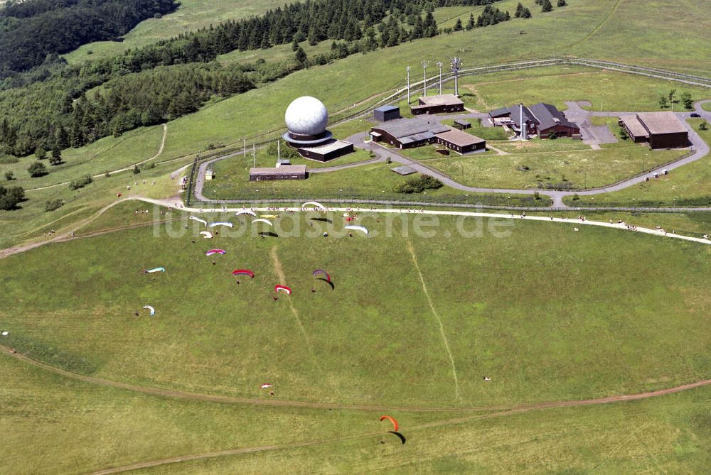 Wasserkuppe aus der Vogelperspektive: Technik und Sport auf der Wasserkuppe