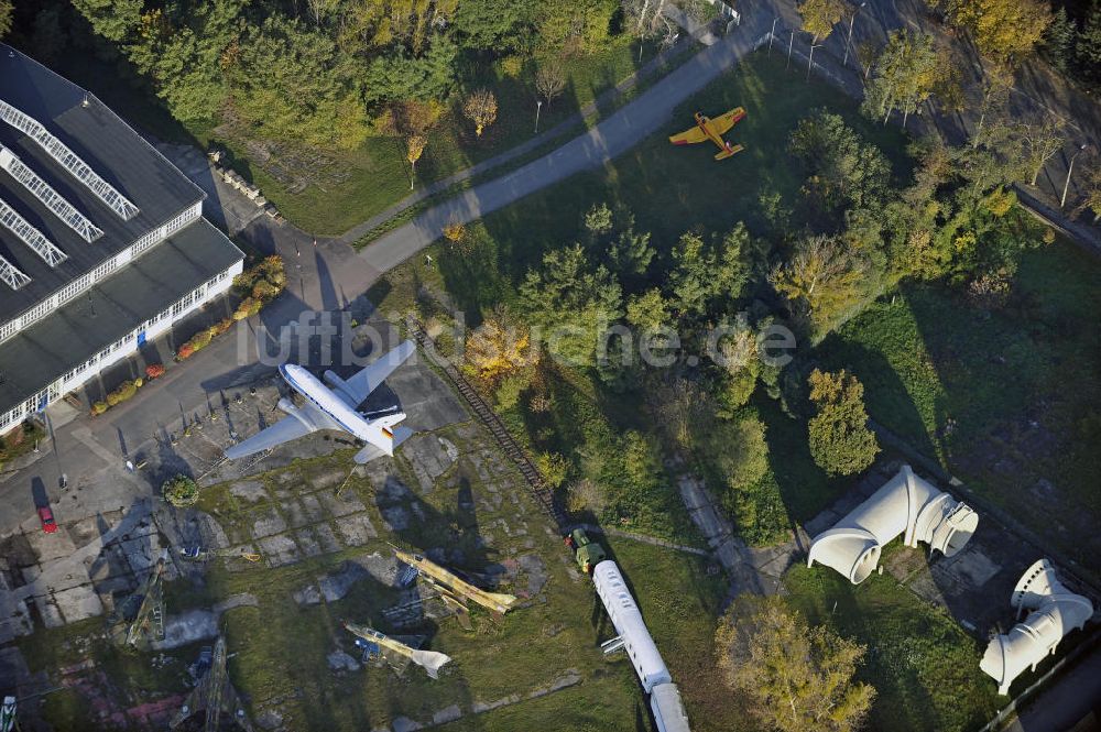 Dessau von oben - Technikmuseum Dessau