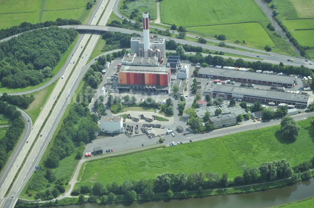 Bremerhaven von oben - Technische Anlagen der Bremerhavener Entsorgungsgesellschaft GmbH an der E234 in Bremerhaven im Bundesland Bremen