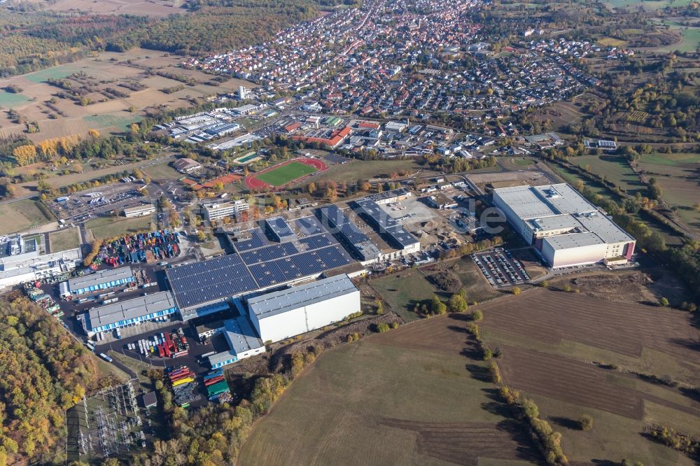 Luftbild Östringen - Technische Anlagen im Industriegebiet IP Industriepark Östringen GmbH & Co. KG in Östringen im Bundesland Baden-Württemberg, Deutschland