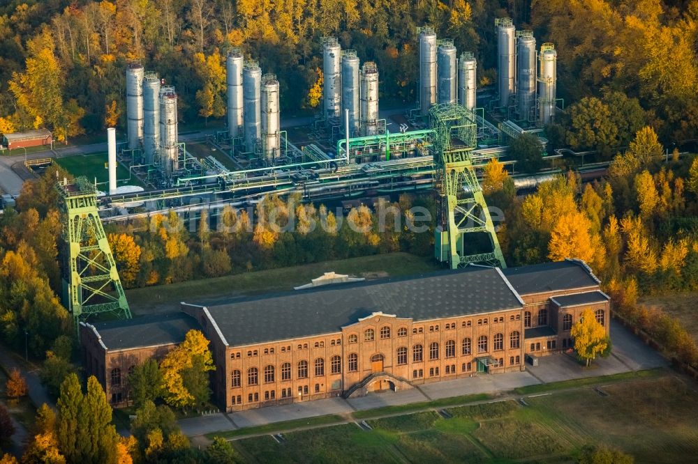 Luftaufnahme Gladbeck - Technische Anlagen im Industriegebiet Maschinenhalle-Gladbeck in Gladbeck im Bundesland Nordrhein-Westfalen