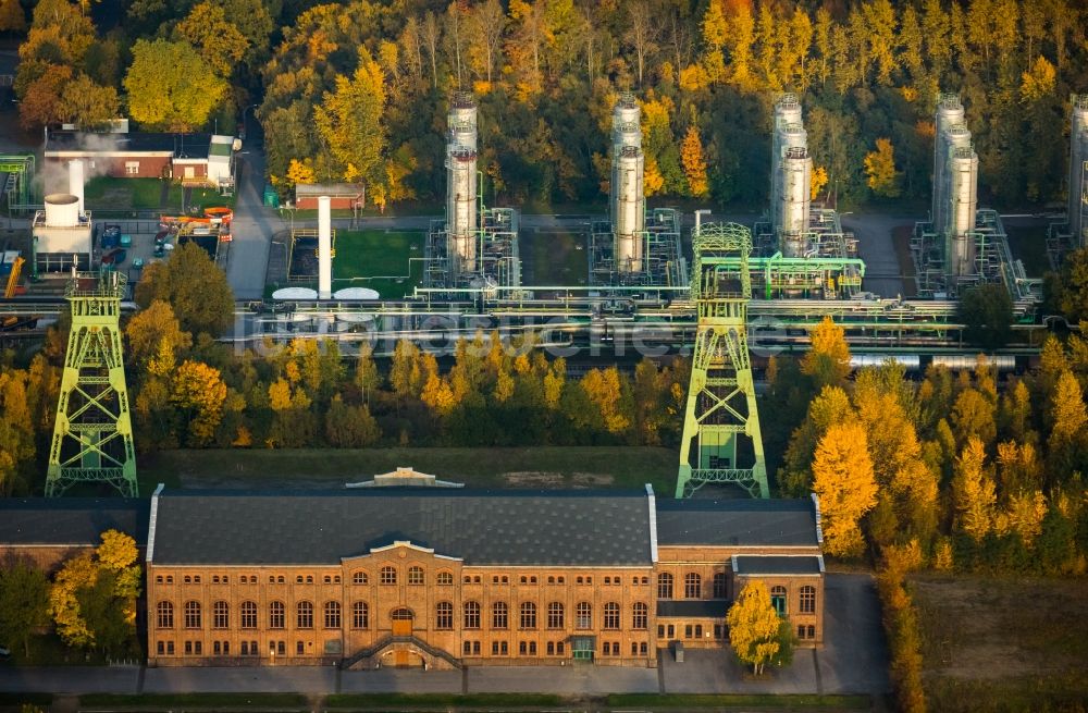 Gladbeck aus der Vogelperspektive: Technische Anlagen im Industriegebiet Maschinenhalle-Gladbeck in Gladbeck im Bundesland Nordrhein-Westfalen