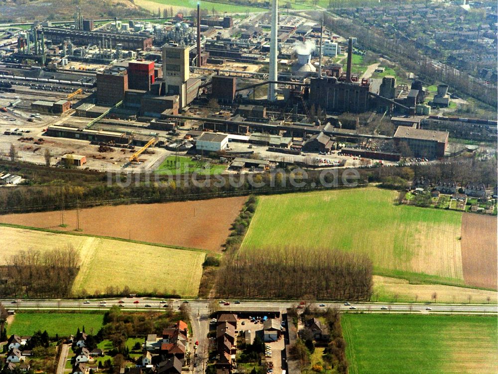 Luftaufnahme Moers - Technische Anlagen im Industriegebiet Verbundbergwerk Rheinland im Ortsteil Repelen in Moers im Bundesland Nordrhein-Westfalen