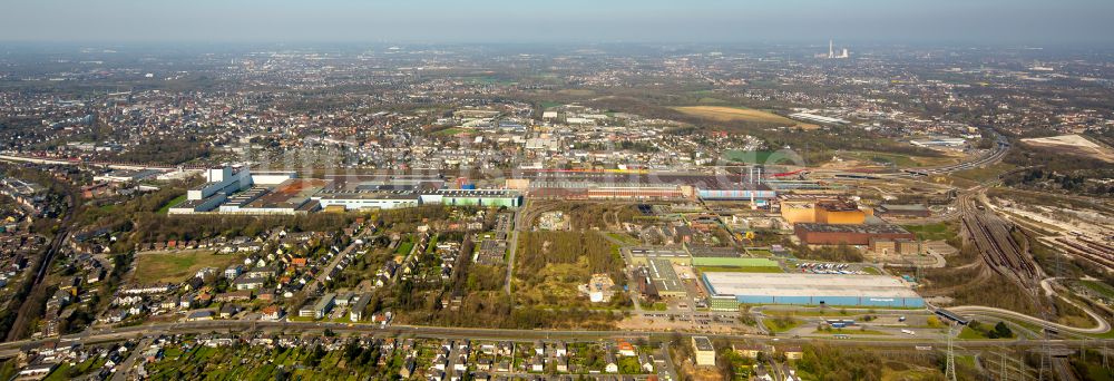 Luftbild Bochum - Technische Anlagen und Produktionshallen des Stahlwerkes Thyssenkrupp Steel Europe AG im Ortsteil Wattenscheid in Bochum im Bundesland Nordrhein-Westfalen, Deutschland