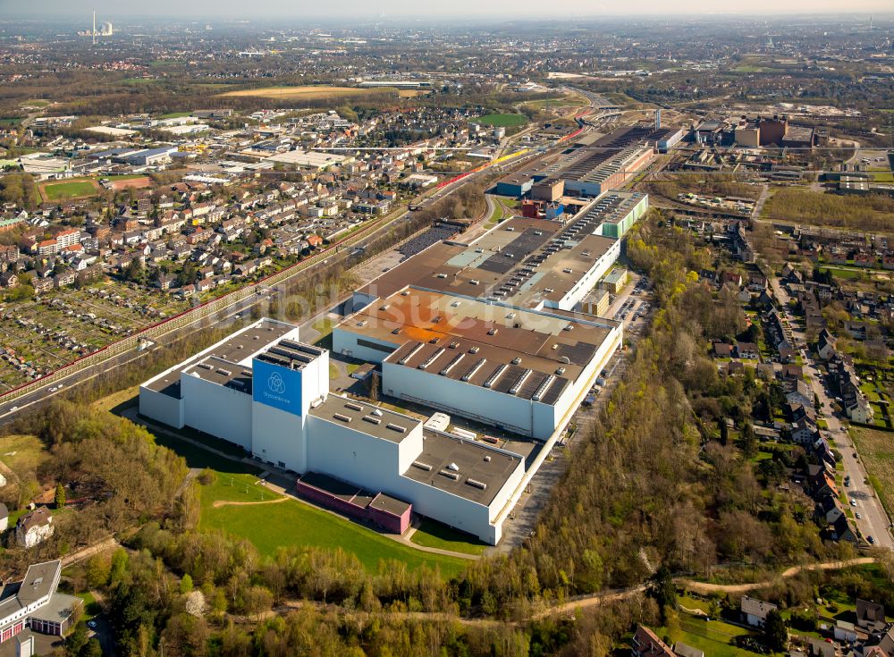 Luftaufnahme Bochum - Technische Anlagen und Produktionshallen des Stahlwerkes Thyssenkrupp Steel Europe AG im Ortsteil Wattenscheid in Bochum im Bundesland Nordrhein-Westfalen, Deutschland