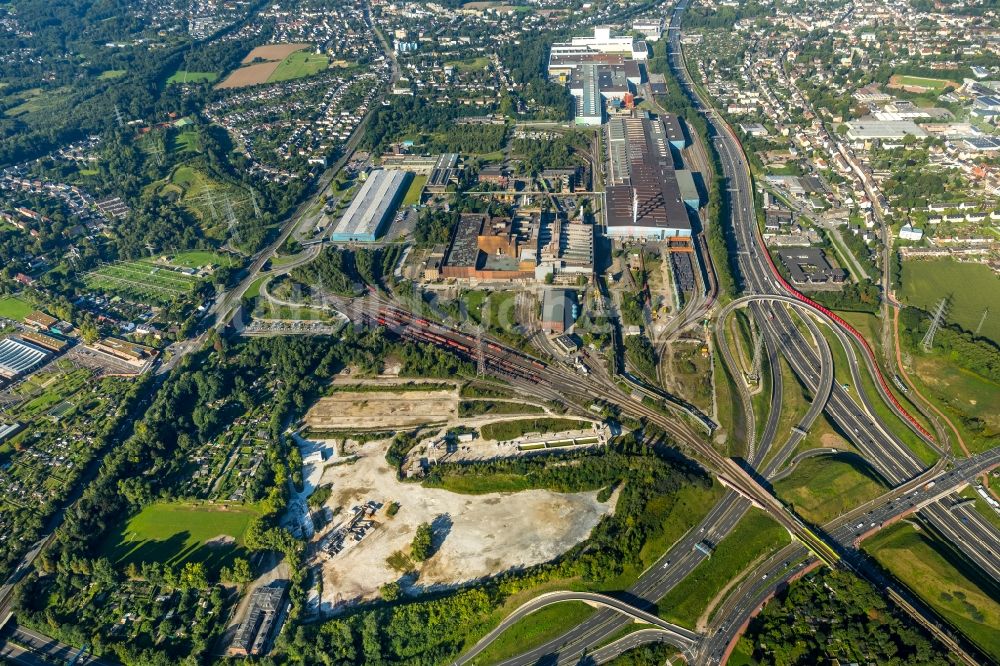 Luftbild Bochum - Technische Anlagen des Stahlwerkes der thyssenkrupp Steel Europe AG im Ortsteil Wattenscheid in Bochum im Bundesland Nordrhein-Westfalen, Deutschland