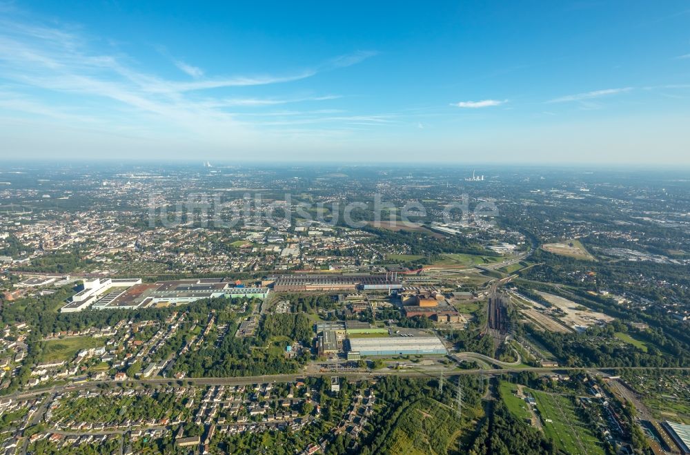 Luftaufnahme Bochum - Technische Anlagen des Stahlwerkes der thyssenkrupp Steel Europe AG im Ortsteil Wattenscheid in Bochum im Bundesland Nordrhein-Westfalen, Deutschland