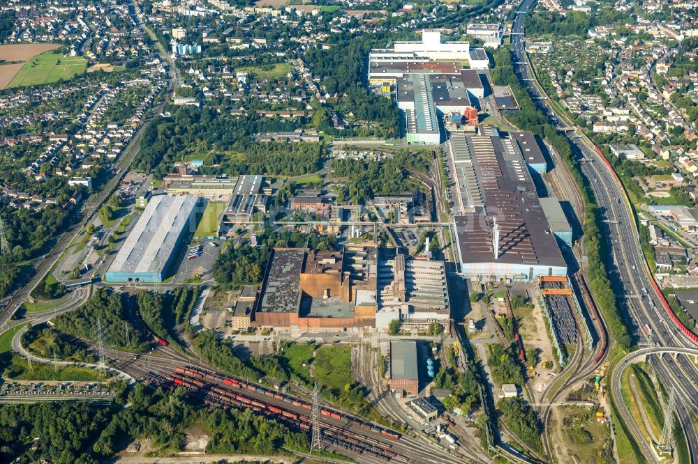 Luftbild Bochum - Technische Anlagen des Stahlwerkes der thyssenkrupp Steel Europe AG im Ortsteil Wattenscheid in Bochum im Bundesland Nordrhein-Westfalen, Deutschland