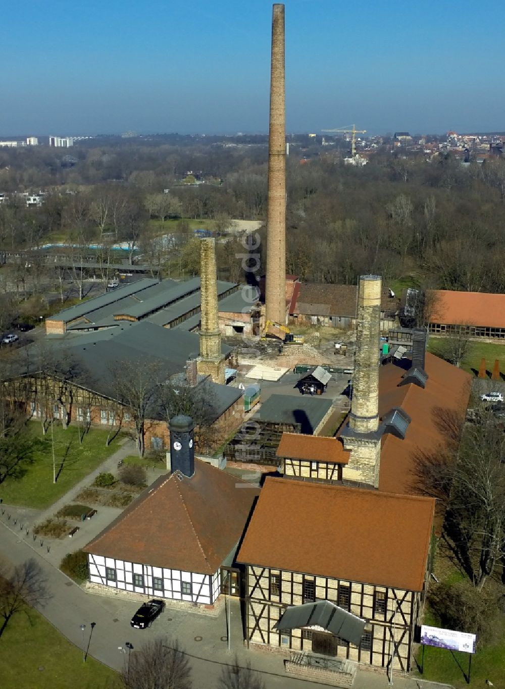 Luftaufnahme Halle / Saale - Technisches Halloren-und Salinemuseum in Halle (Saale) im Bundesland Sachsen-Anhalt