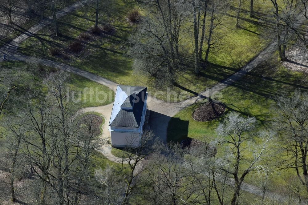 Luftbild Eichenzell - Tee Haus im Schloßpark in Eichenzell im Bundesland Hessen