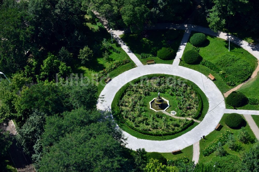 Luftbild Bukarest - Tei Park in Bukarest in Rumänien