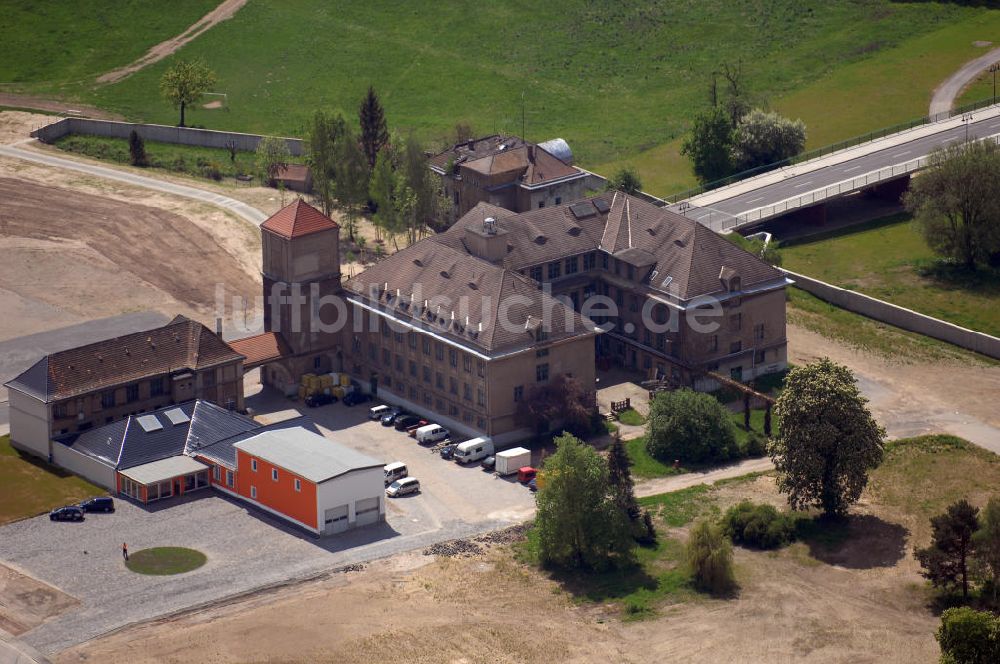 Eilenburg von oben - Teil des Gewerbegebiets Eilenburg-Ost in Eilenburg