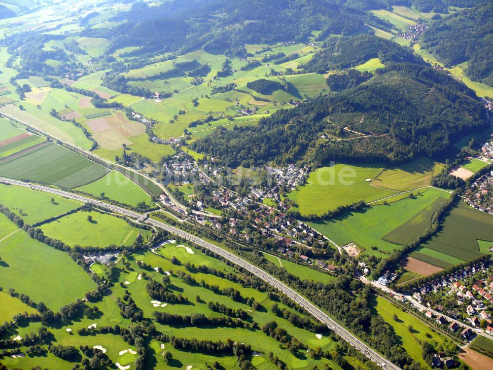 Luftaufnahme Freiburg im Breisgau - Teilansicht von Littenweiler in Freiburg, Baden-Württemberg