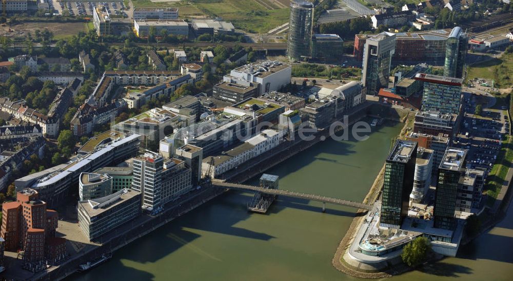 Luftbild Düsseldorf - Teilansicht vom Medienhafen in Düsseldorf