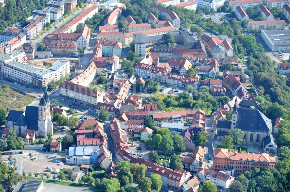 Nordhausen aus der Vogelperspektive: Teilansicht von Nordhausen in Thüringen