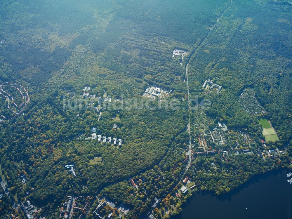 Potsdam von oben - Telegrafenberg im Stadtteil Potsdam-Süd in Potsdam im Bundesland Brandenburg